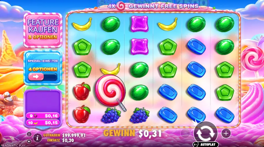 Sweet Bonanza 2500 bei Winz