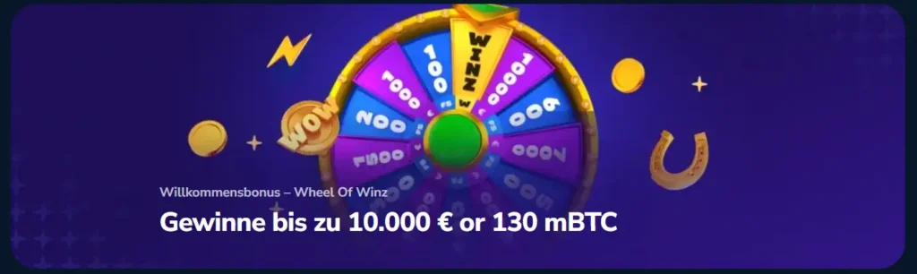 Willkommensbonus mit Winz Casino Promo Code